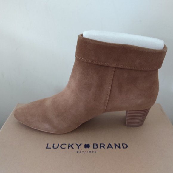 Lucky Brand Zakina Suede Ankle Boot - Picture 4 of 8